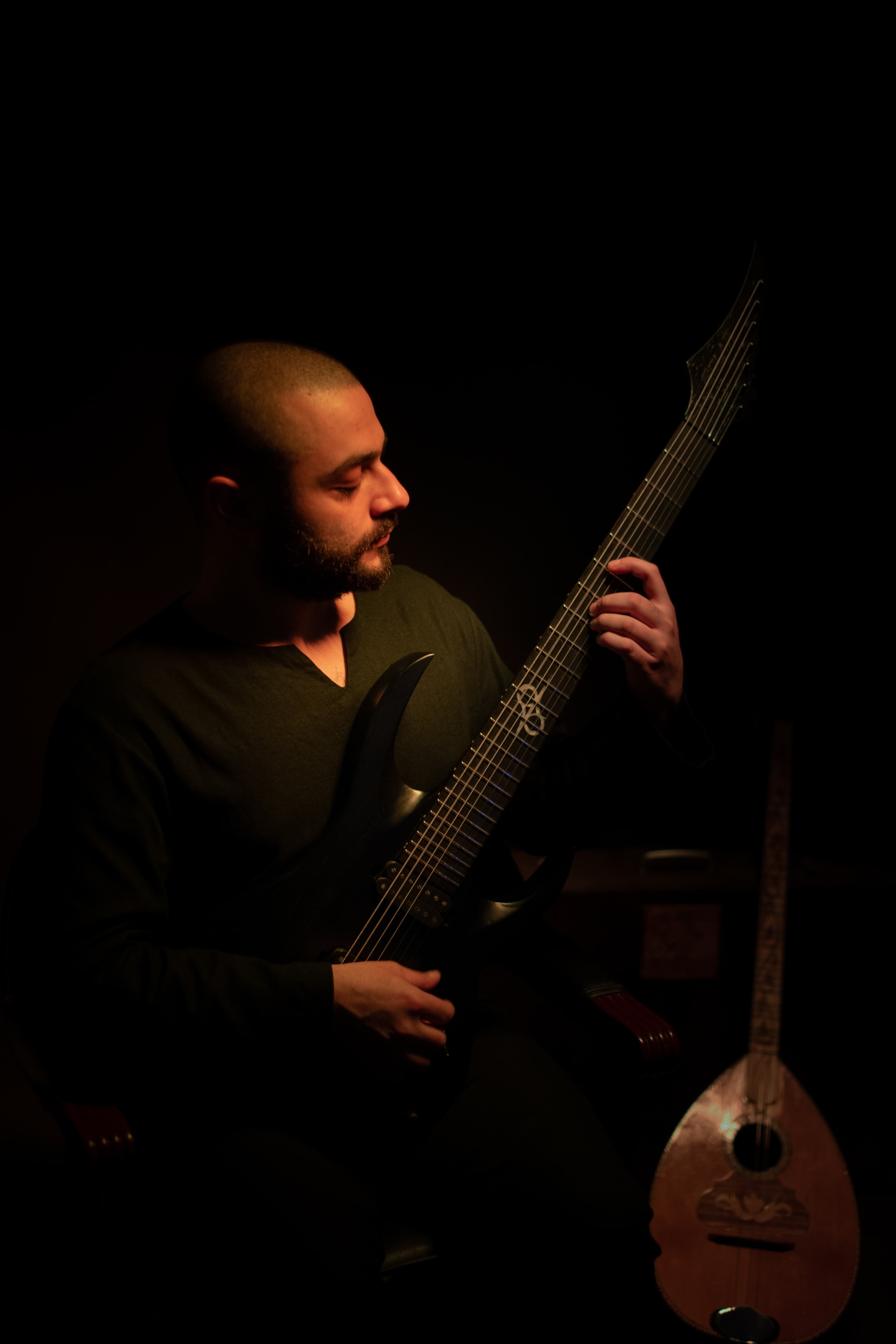 Youssef Helayel playing his Solar guitar